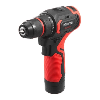 Дрель-шуруповерт аккумуляторная Li-Ion 12В INTERTOOL WT-0322