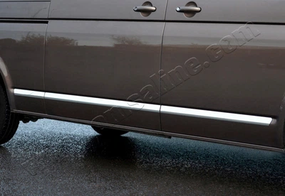 Боковые молдинги накладки на двери Volkswagen T5 Фольксваген Т5 2003- 5шт Короткая база АМ0030111