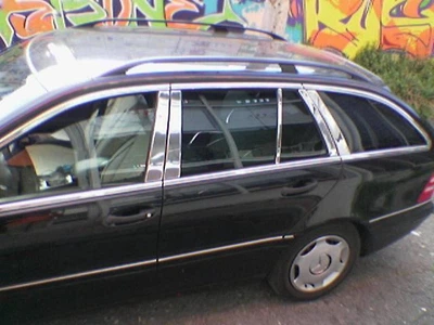 Накладки на стойки дверей Mercedes W210 1995-2003 6шт Автомобильные декоративные накладки на авто АМ0036602