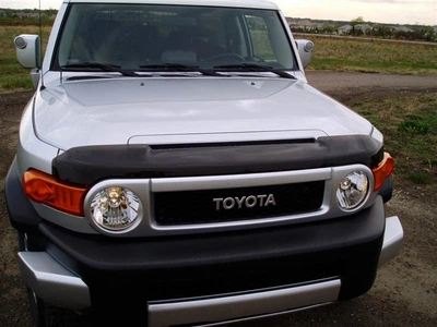 Дефлектор капота мухобойка Toyota FJ Cruiser 07-13 HIC черная Тойота ФДЖ Крузер АМ0007009