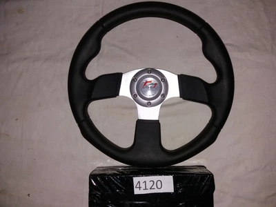 Спортивный руль 4120 3 спицы черный для авто GR0077