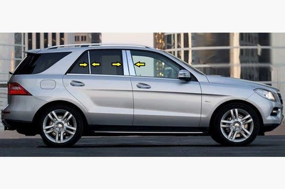 Накладки на стойки дверей Mercedes ML/GLE166 2011- 6шт Автомобильные декоративные накладки на авто АМ0036603