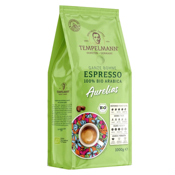 Кофе в зёрнах Tempelmann Aurelias Espresso 100% Bio Arabica, 1 кг
