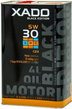 Моторное масло синтетическое XADO AMC Black Edition 5W-30 C23 4л (ХА 25273)