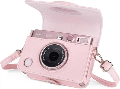 Чохол для фотоапарата Fujifilm instax Mini Evo Gentle Rose / Ніжно-рожевий горизонтальний