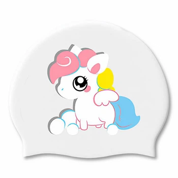 Шапочка для плавания детская Renvo Lima Pony JR на 6-12 лет белый для бассейна (1SC520-03)
