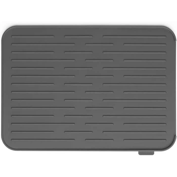 Килимок для сушки посуду силіконовий Brabantia Dish Washing Organising 44х32 см темно сірий 117442 (00800682)