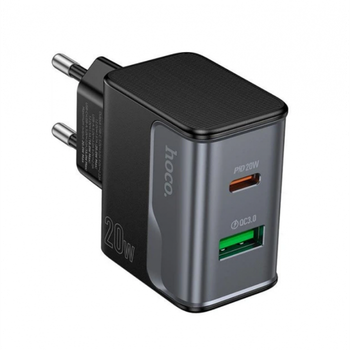 Зарядное устройство от сети Сетевой адаптер HOCO CS71A PD20Вт Type-C/USB Черный