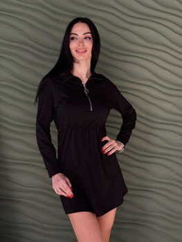 Женское спортивное платье на кулиске Fashion 50/52 черный