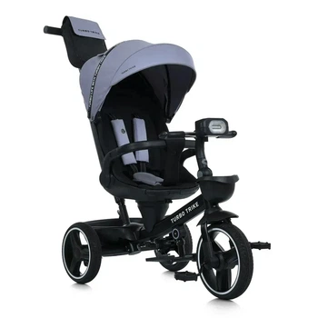 Дитячий триколісний Велосипед TURBOTRIKE (MT 1002-1 Smart Grey) поворотне сидіння