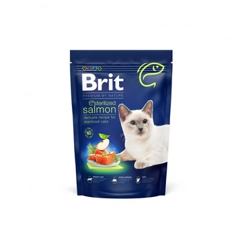 Корм сухой Brit Premium by Nature Cat Sterilized Salmon для стерилизованных котов с лососем 800 г