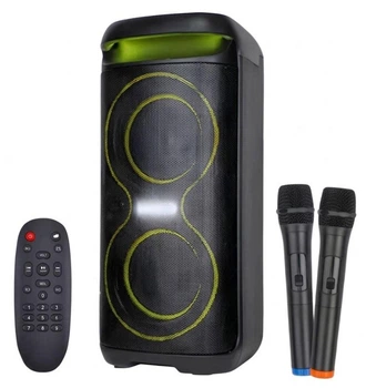 Беспроводная портативная Bluetooth колонка ZXX-5570 с 2 микрофонами и пультом 30 Вт