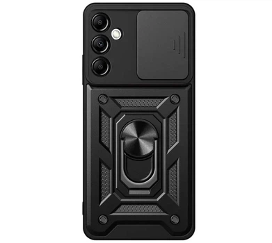 Чехол Primo Shockproof для Samsung Galaxy S26 (SM-S942) - противоударный, с подставкой и шторкой для камеры - Black
