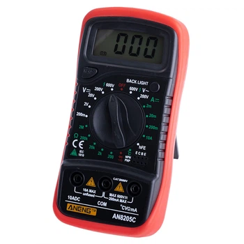 AN8205C Red мультиметр (ANENG) - 255006