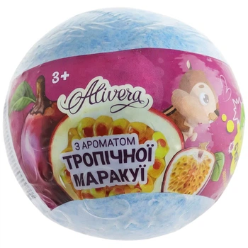 Бомба для ванны Alivera "Тропическая маракуя с сюрпризом", буквы, 120 г - 617270