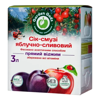 Сік-смузі Garden Gadz Яблучно-сливовий 3 л