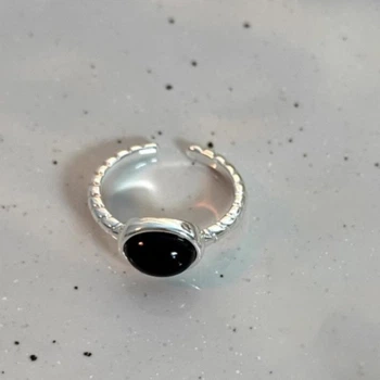 Женское минималистичное кольцо, открытое, серебристого цвета J4751