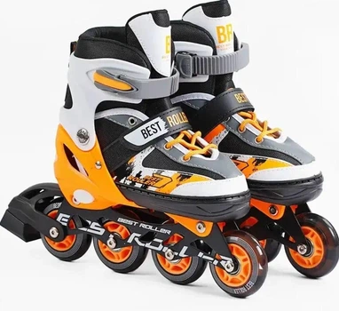 Роликові ковзани Best Roller 61720-S, регульовані, помаранчеві, розмір 30-33