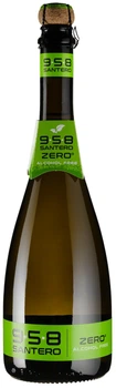 Напій газований на основі деалкоголізованого вина Santero Zero Alcohol 958 солодкий білий 0.75 л (8004385040288)