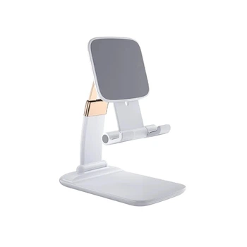 Подставка для планшета и телефона Knight Foldable Desk Mobile Phone Holder Stand (Alloy) White Essager (EZJZM-QS02)
