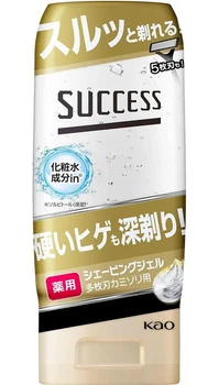 Гель для бритья густых и жестких волос Као Success Medicated Shaving Gel , 180 г