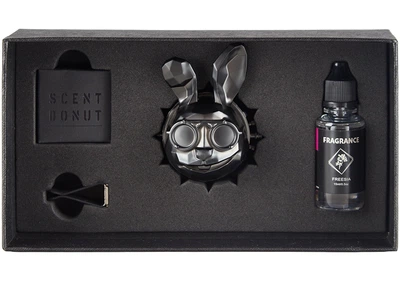 Освіжувач повітря LUX "Заяць" на обдув MATTE BLACK ефірне масло
