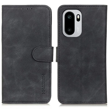 Чехол-книжка с застежкой KHAZNEH Retro Wallet для OnePlus 15R / Ace 6 / Ace 6T - Black