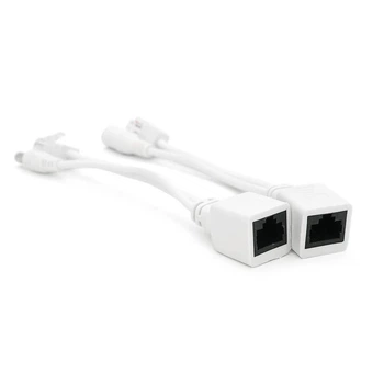 POE інжектор пасивний (пара) 802.3at (30Вт) з портами Ethernet 10/100Mbps, white, OEM Q50 (UG-7515)
