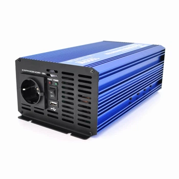 Інвертор напруги Carspa-SINUS P1000-242(1000Вт), 12/220V, 1xShuko, 1USB, клеми, Box Q4 (UG-28925)