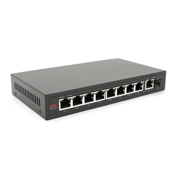 8мі портовий PoE Full Gigabit комутатор ONV-POE33108PFG, 8xPoe1000Мбіт + 1х1000 Мбіт + 1xSFP 1000Мбіт, до 250м, IEEE802.3af/at, потужність 110Вт (UG-33744)