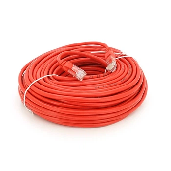 Патч-корд літій RITAR, UTP, RJ45, Cat.5e, 20m, червоний, Cu (мідь)