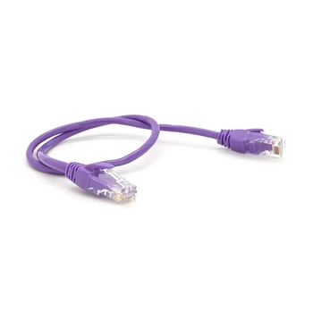 Патч-корд літій RITAR, UTP, RJ45, Cat.5e, 0,3m, фіолетовий, Cu (мідь)