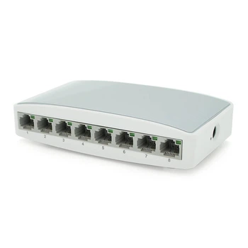 Комутатор Ethernet ONV-H1008S у пластиковому корпусі, 8*100Мб портів, 5В 1Ач, 140х78х32 (UG-27261)