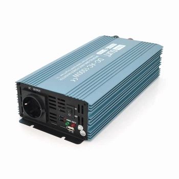 Інвертор напруги Mexxsun MXS-1500, 24V/220V, 1500W з модифікованою синусоїдою, 2 Shuko, клемні дроти, Q4 (UG-29231)