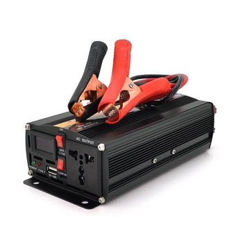 Інвертор напруги POWERMASTER, 24V/220V, 600W з модифікованою синусоїдою, 1 універсальна розетка, клеми (UG-29428)