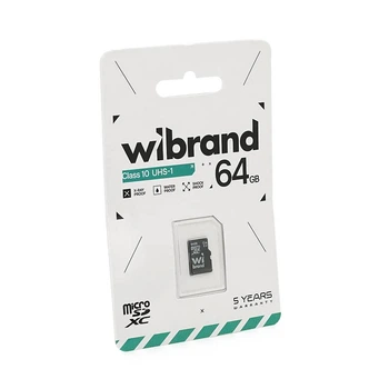 Карта пам'яті Wibrand microSDHC Class 10 UHS-I, 64GB