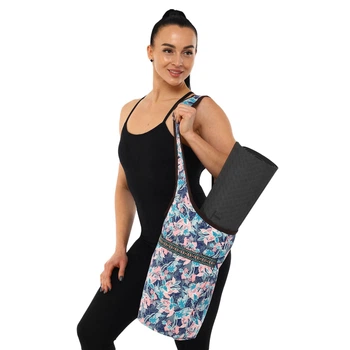 Сумка для йоги через плечо KINDFOLK Yoga bag SP-Sport FI-8364-2 Розовый-голубой