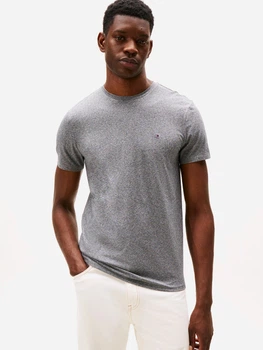 Футболка бавовняна довга чоловіча Tommy Hilfiger 78JA566-PJ8(Grey Heather) 3XL Сіра (198296249781)