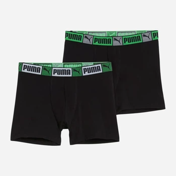 Набір підліткових трусів-боксерів 2 шт для хлопчика Puma 94747702 170-176 см Black/Green (8720245768849)