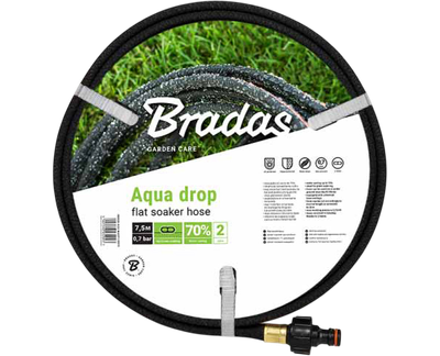 Шланг капельный Bradas Aqua-Drop Flat 1/2" 7.5 м (WADF1/2075)