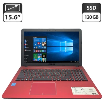 Ноутбук Asus X540s / 15.6" (1366x768) TN / Intel Celeron N3050 (2 ядра по 1.6 - 2.16 GHz) / 4 GB DDR3 / 120 GB SSD / Intel HD Graphics / WebCam / АКБ не держит б/у