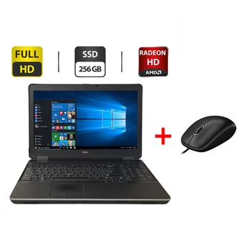 Ноутбук Dell Latitude E6540 / 15.6" (1920x1080) IPS / Intel Core i7-4610M (2 (4) ядра по 3.0 - 3.7 GHz) / 16 GB DDR3 / 256 GB SSD / AMD Radeon 8790M, 2 GB GDDR5, 128-bit / WebCam / DVD-ROM б/у + Подарок Проводная мышь USB