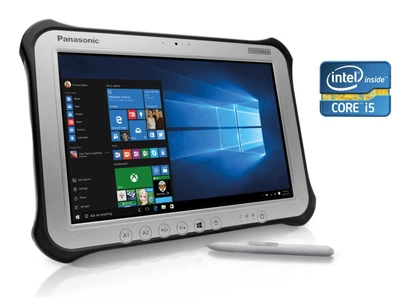 Защищенный планшет Panasonic Toughpad FZ-G1 MK4 / 10.1" (1920x1200) IPS Touch / Intel Core i5-6300U (2 (4) ядра по 2.4 - 3.0 GHz) / 8 GB DDR3 / 128 GB SSD / Intel HD Graphics 520 / WebCam / Win 10 Pro б/у