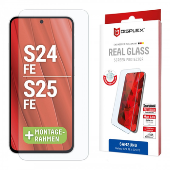 Захисне скло Displex Real Screen Glass для Samsung Galaxy S24 FE/S25 FE Transparent (4028778126407)