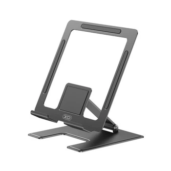 Настольный держатель XO C136 Small flat hollow all metal tablet holder Черный