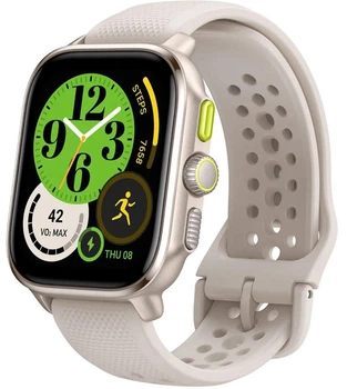 Смарт-годинник Amazfit Cheetah Square золотисто-бежевий з металевим відблиском (Winner Champagne)