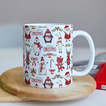 Новогодняя чашка на подарок "Merry christmas"