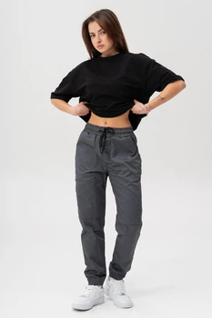 Жіночі Бавовняні Штани Джогери Without 2026 XXL Gray