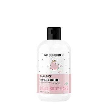 Парфюмированный детский гель для душа Mr.SCRUBBER Magic Shower Gel & Bath Foam Magic Duck для очищения кожи с фруктовым ароматом 200 мл
