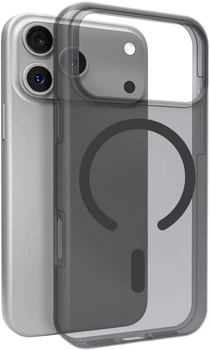 Чохол Puro Daylight Silicone Case MagSafe для Apple iPhone 17 Pro Translucent Black (8018417531941)